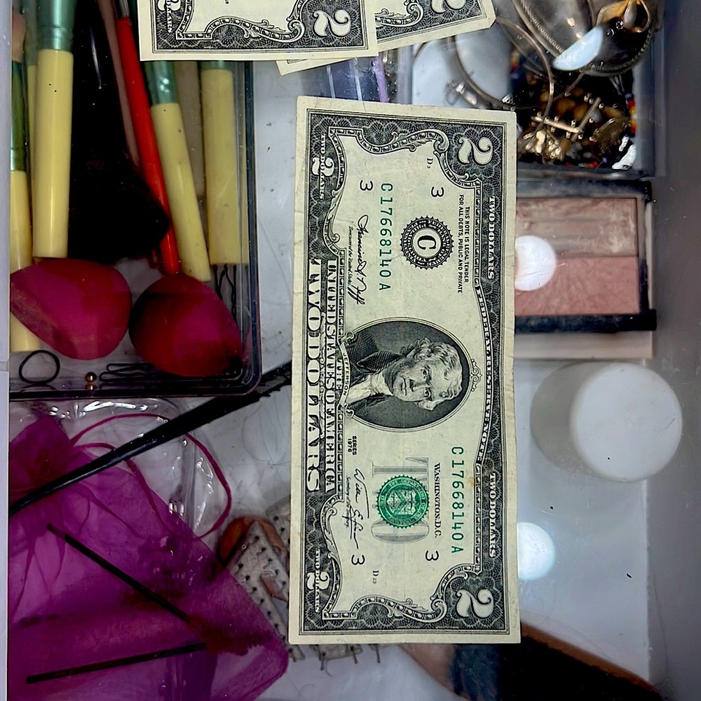 $2 bill- 1976 series